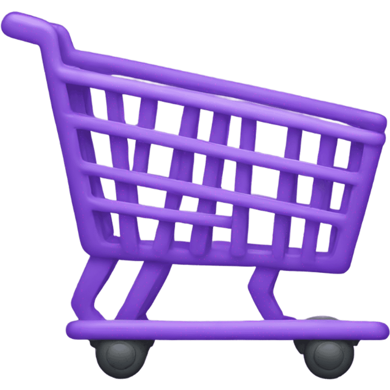 Purple shopping cart emoji