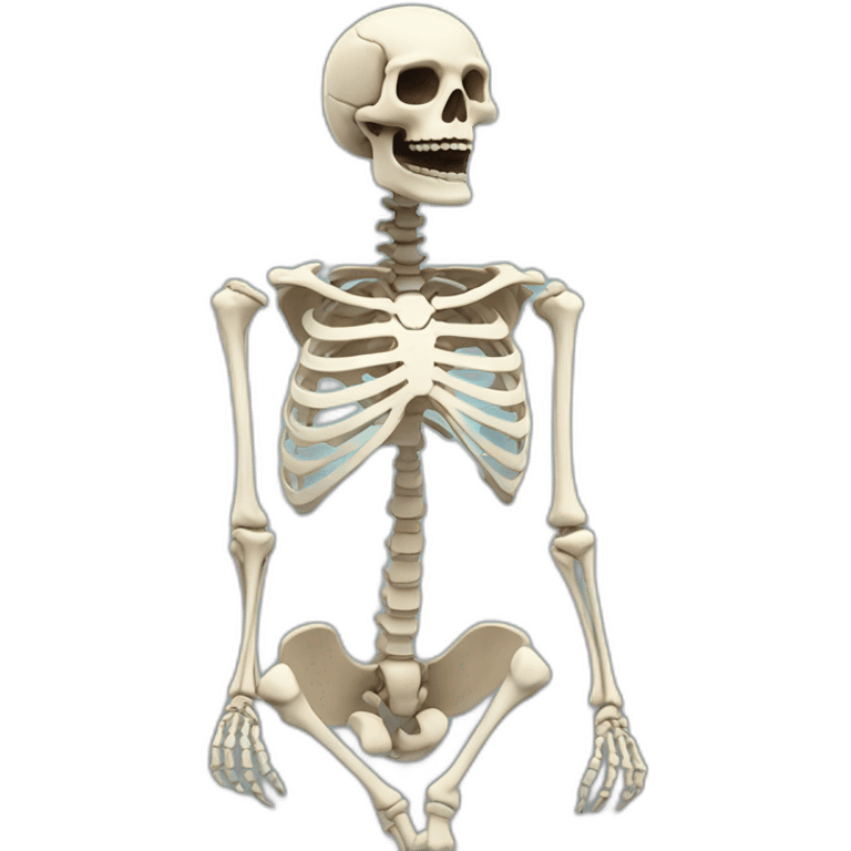 Skeleton sur araignée emoji