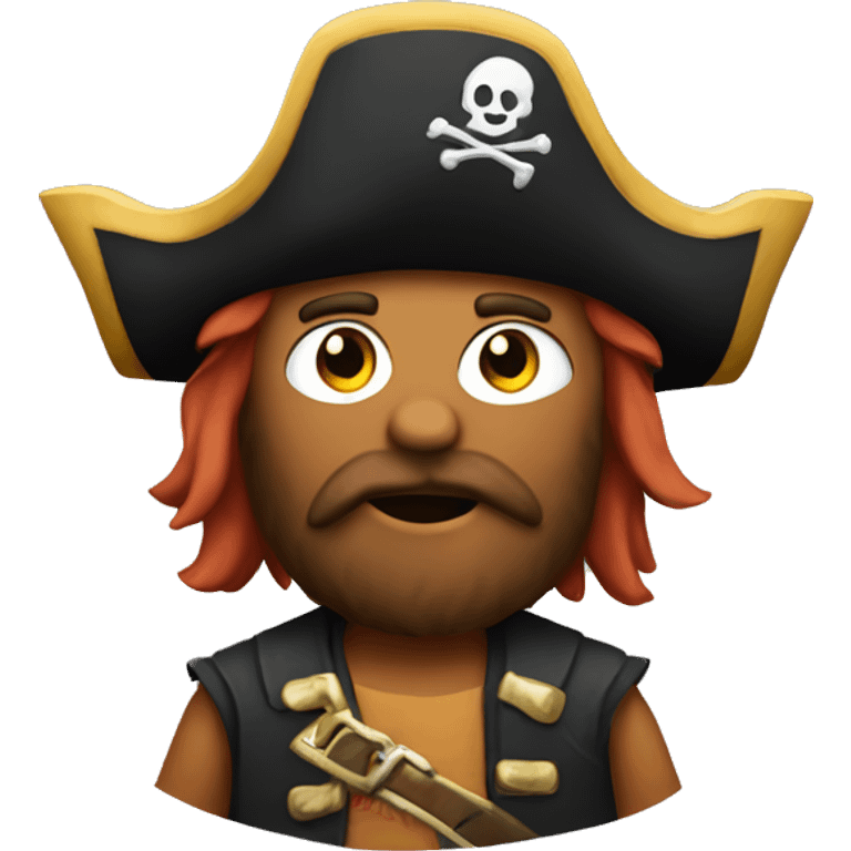 Rust mascot Ferris as a pirate emoji