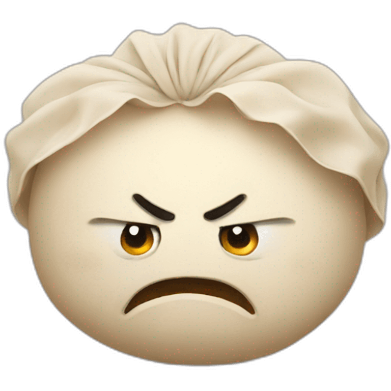 angry dumpling emoji