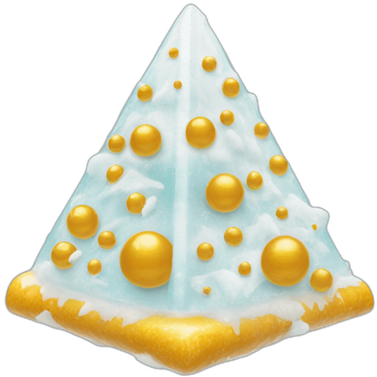 Pyramide lèche des boules de glaces emoji