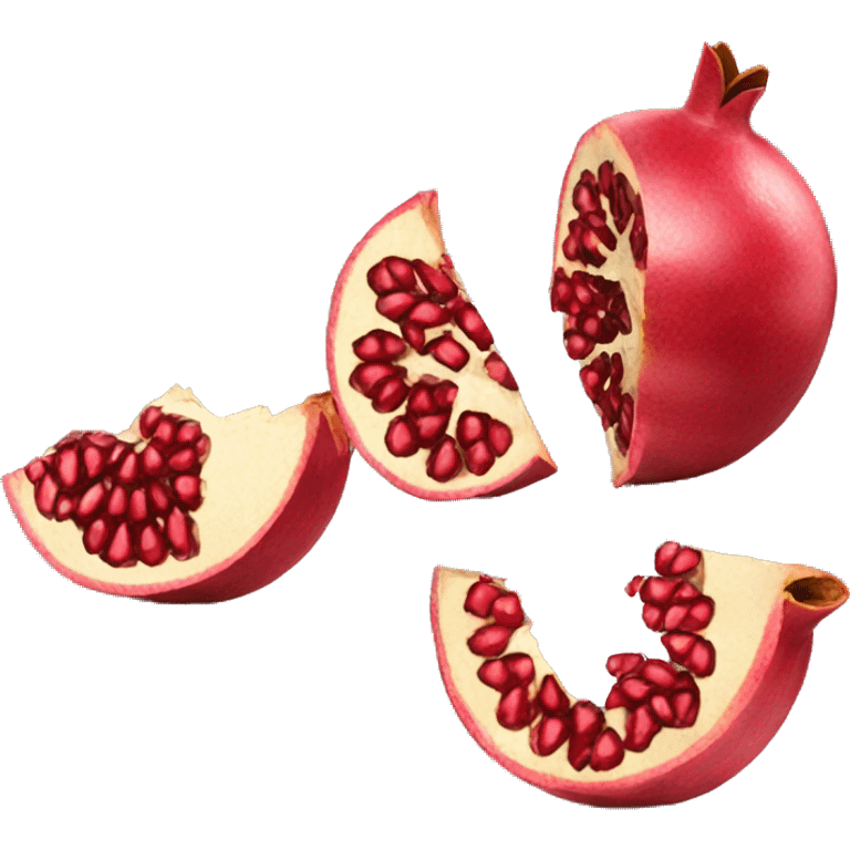 Sliced pomegranate  emoji