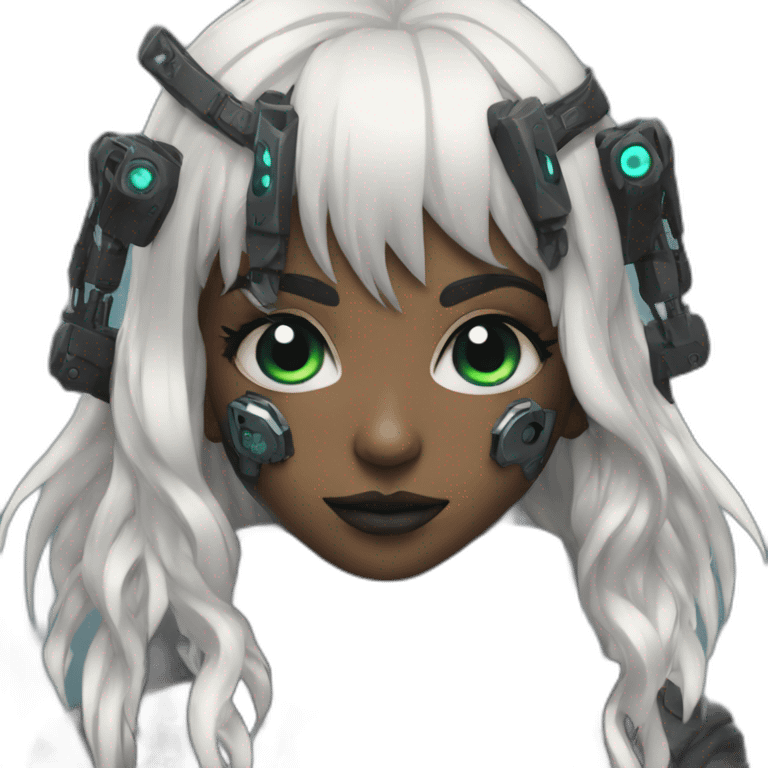 cyberpunk witch cyborg emoji