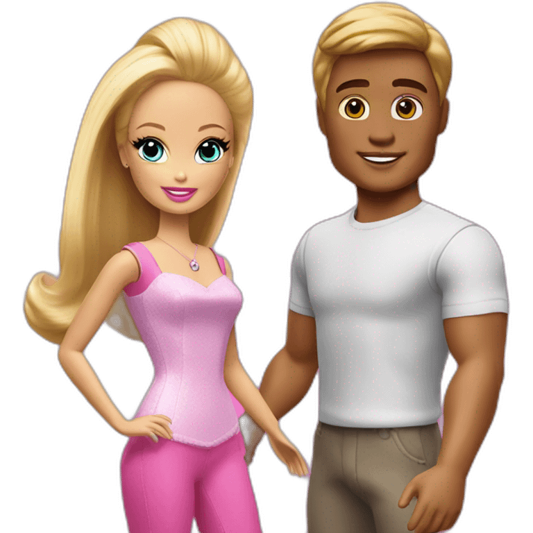 barbie and ken emoji