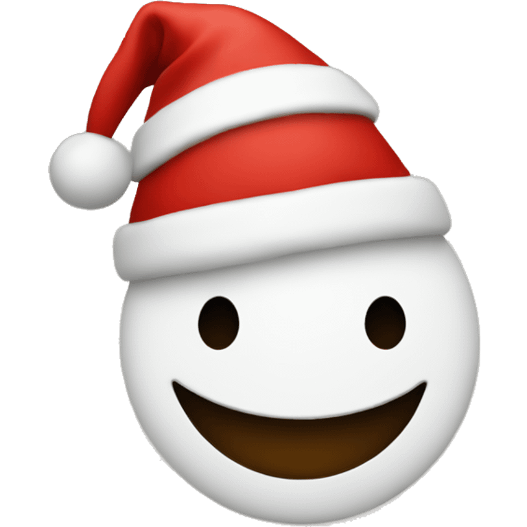 Smiley face with Christmas hat  emoji