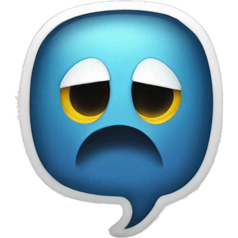 speech bubble with a bulleye in it emoji