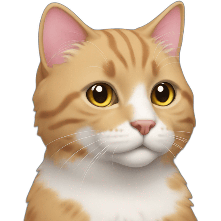 bobtail cat side angle headshot emoji