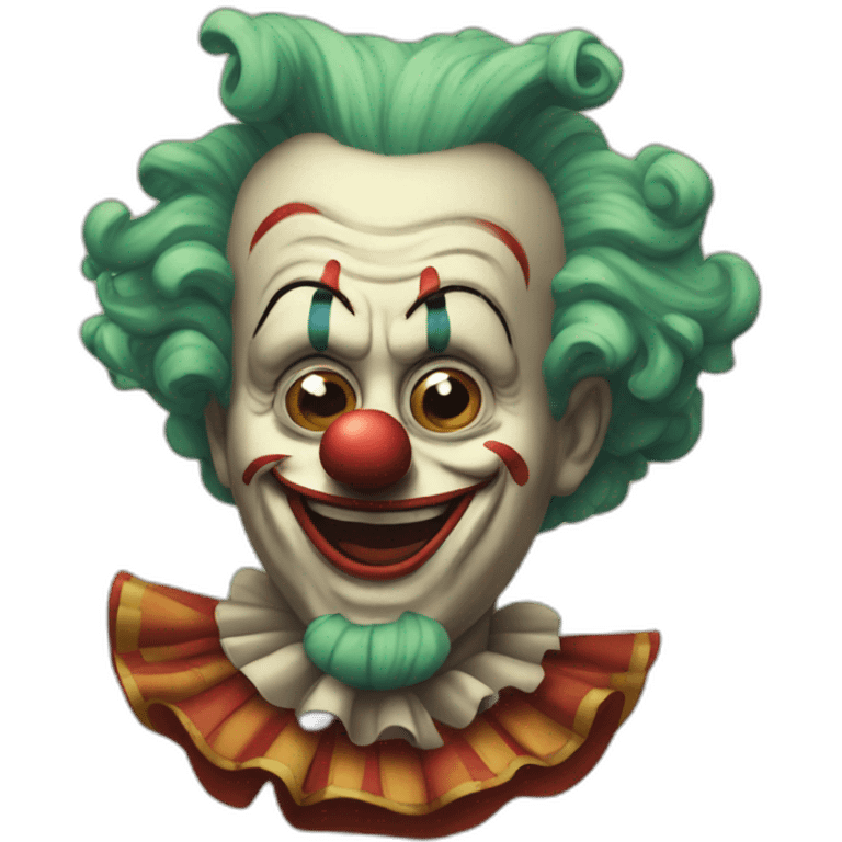 Méchant clown emoji