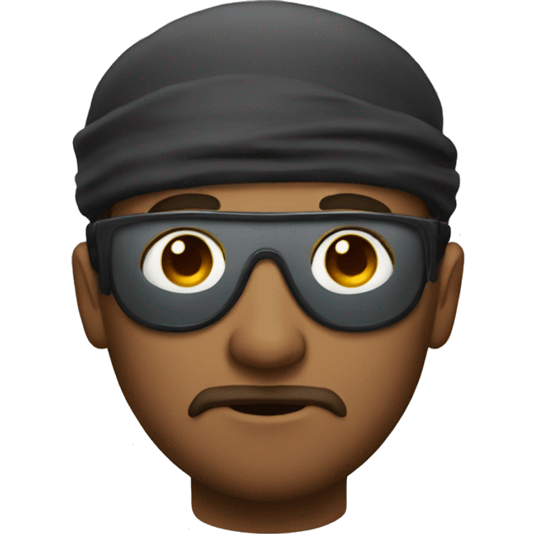 Manwearing eyepatch emoji