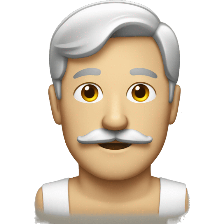 German man with mustache emoji