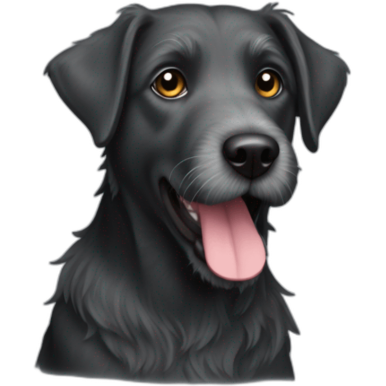 black gray terrier lab scruffy emoji