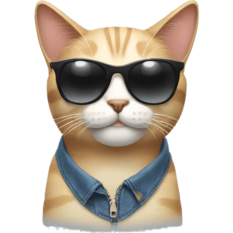 Cat with sunglasses emoji