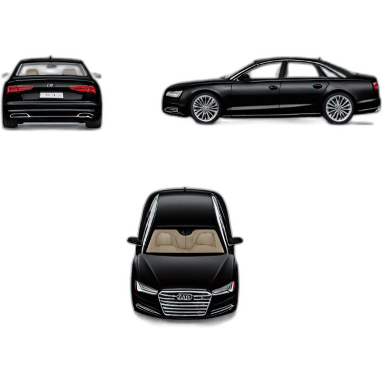 Une Audi a8, noir emoji