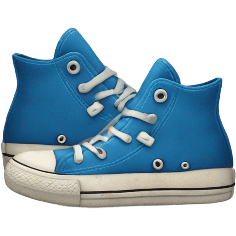 blue worn out converse emoji