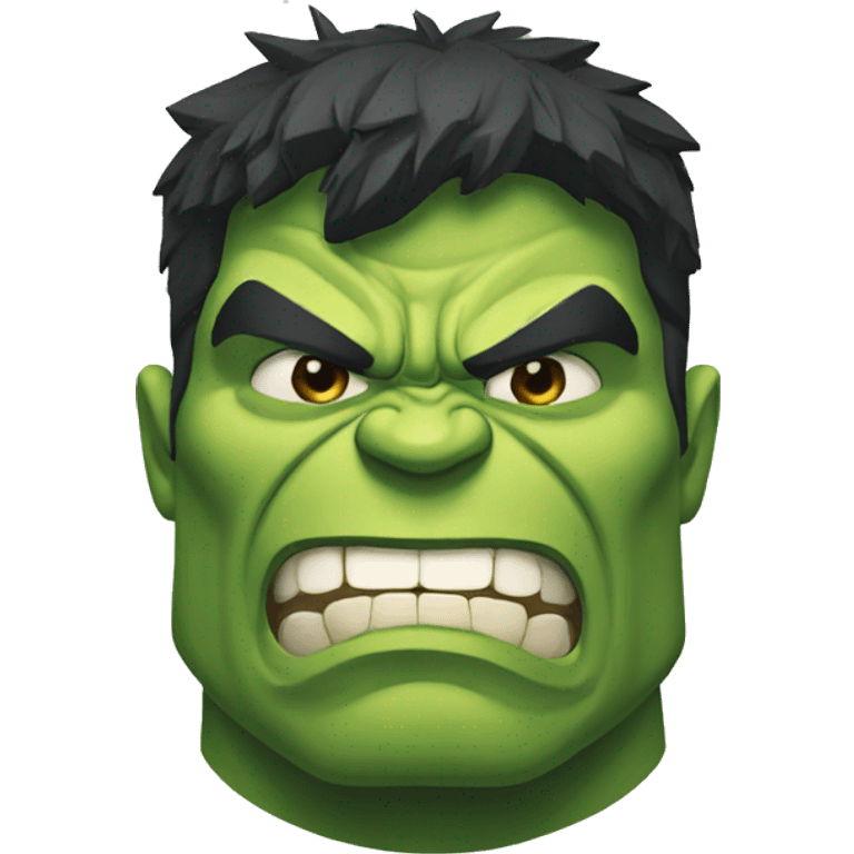 Hulk face emoji