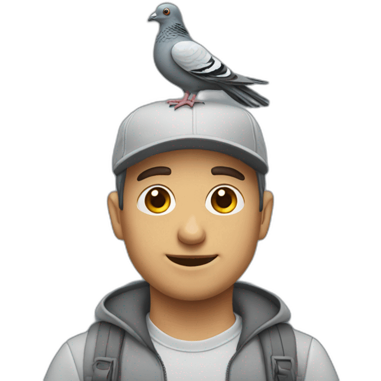 Pigeon-man emoji