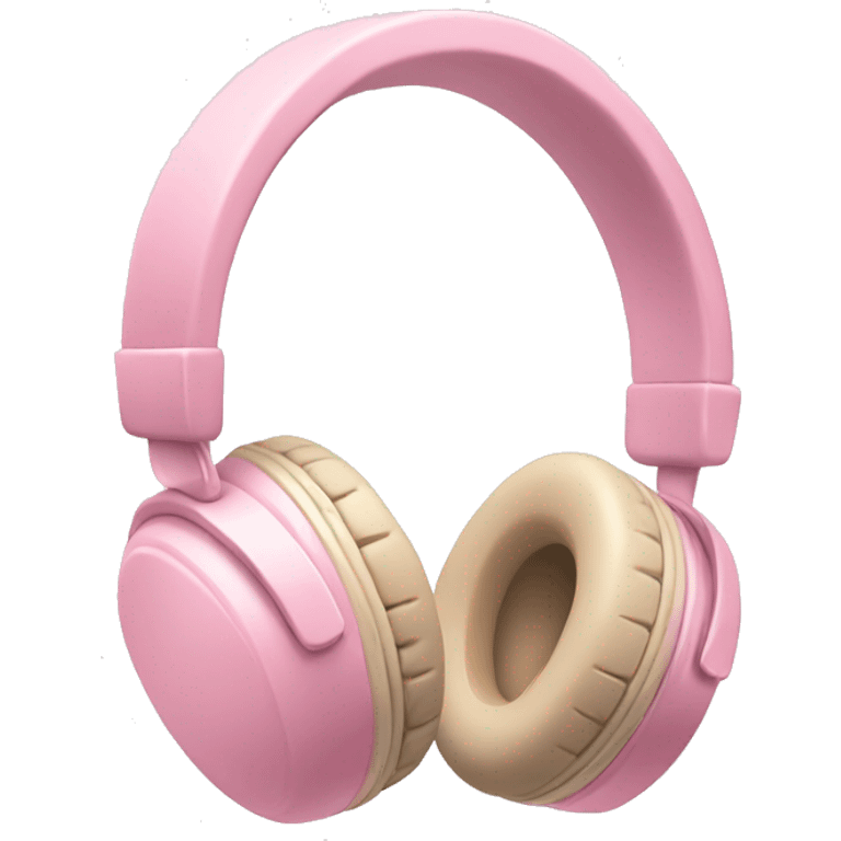 pastel pink headphones emoji