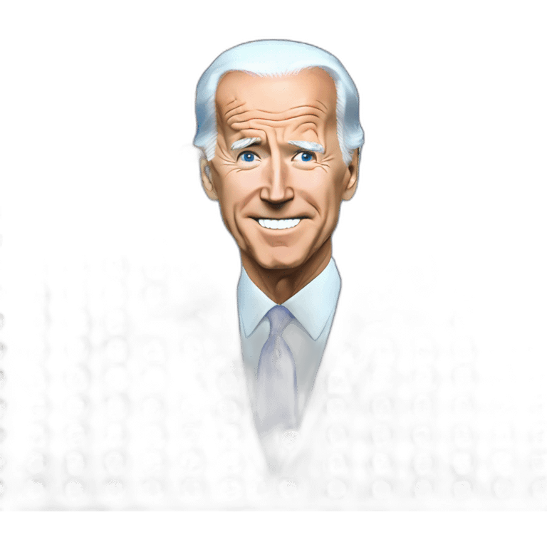 joe biden with laser eyes emoji