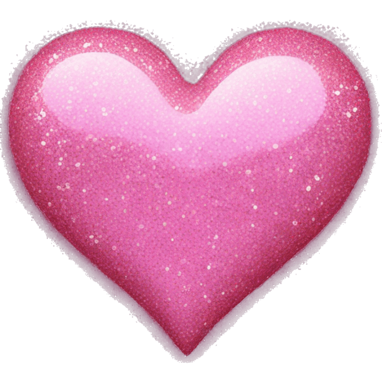 Pink glitter heart  emoji