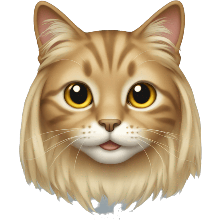 cat with long hair emoji