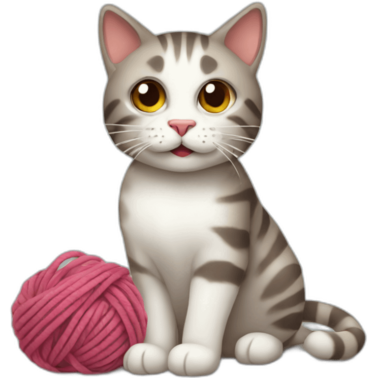 cat with yarn emoji