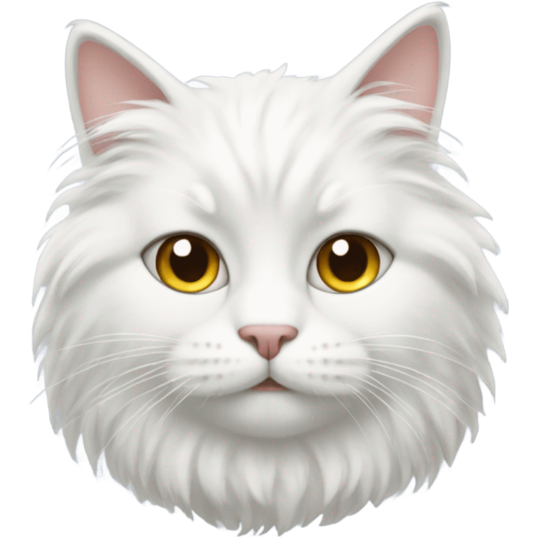 White fluffy cat emoji