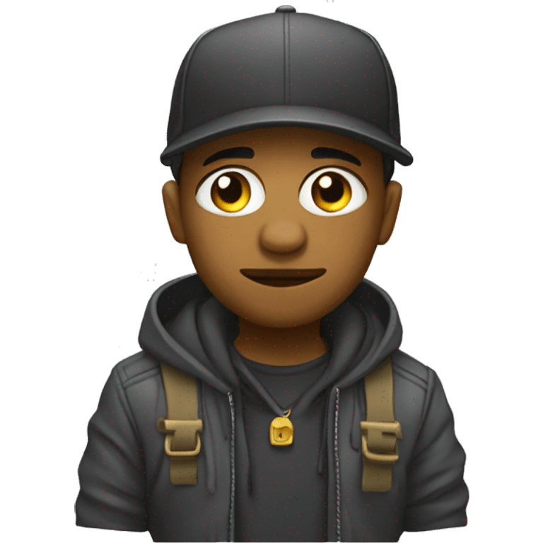 Rappeur avec un micro  emoji