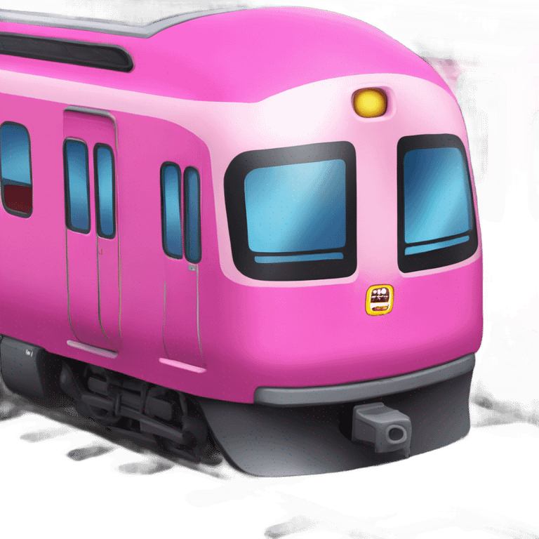 Pink train emoji