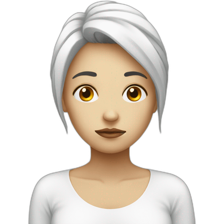 sad women white emoji