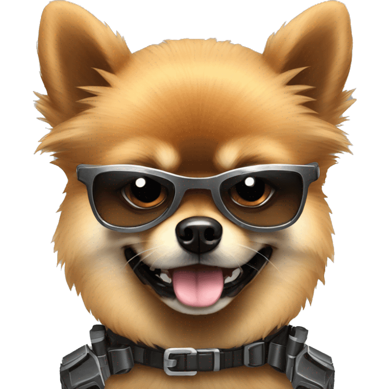 terminator angry pomeranian emoji