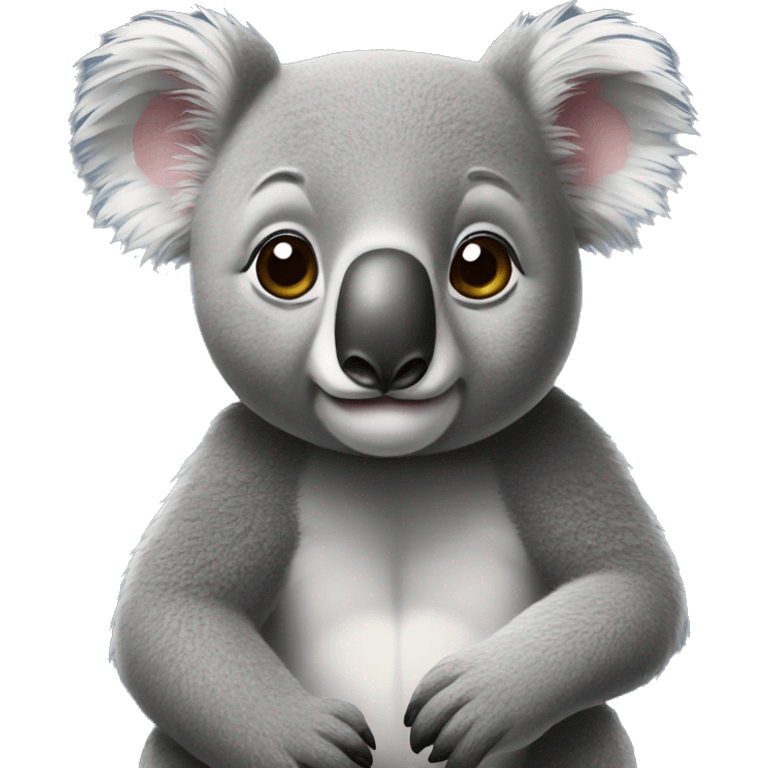 serious koala emoji