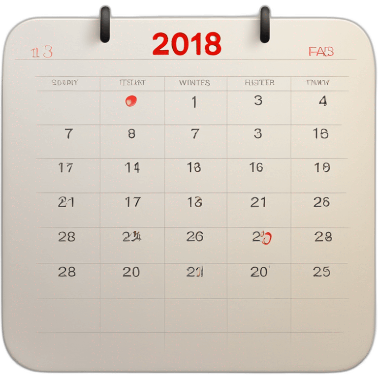 a calendar for December with the 31st circled out with red emoji