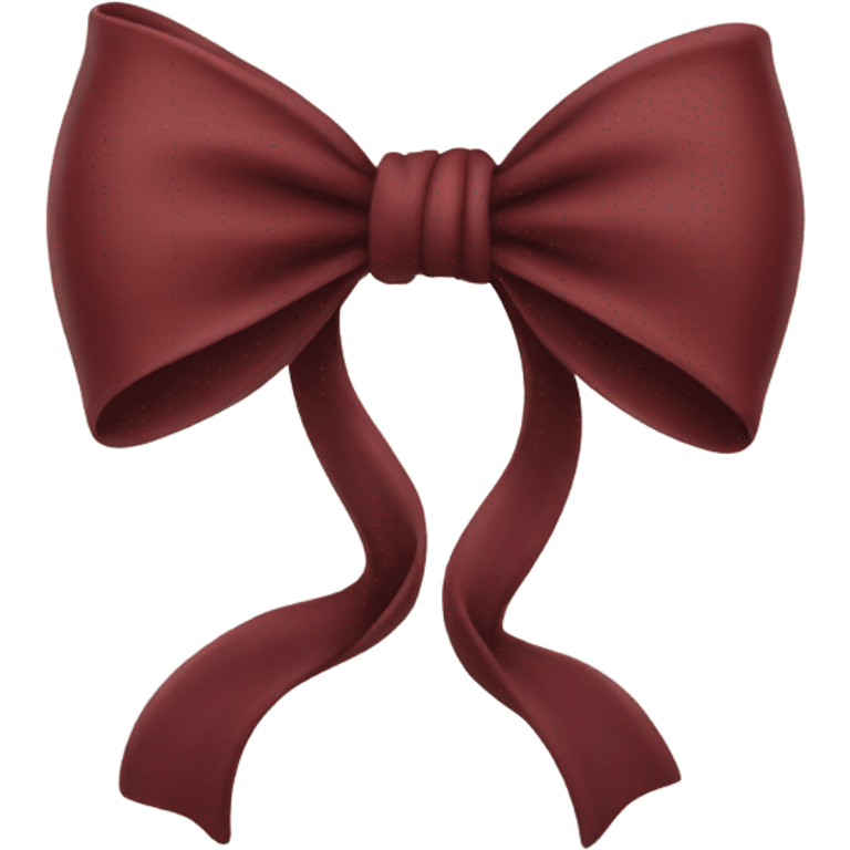 A dark red bow emoji