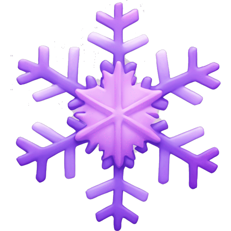 pastel pink and purple aurora snowflake  emoji