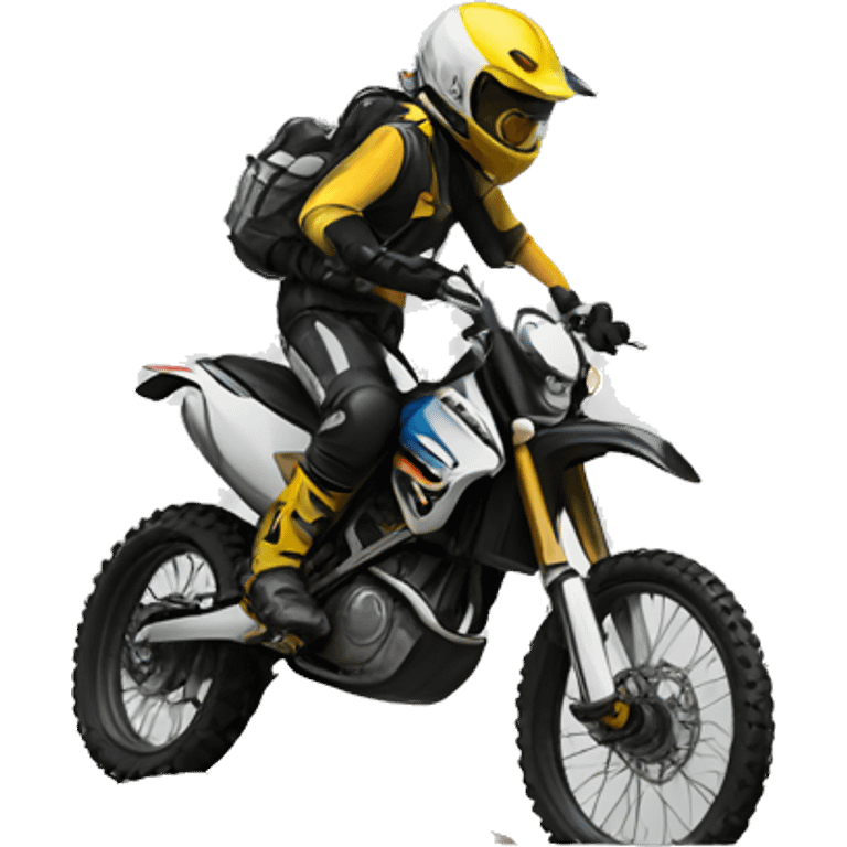 Crying tears enduro biker emoji