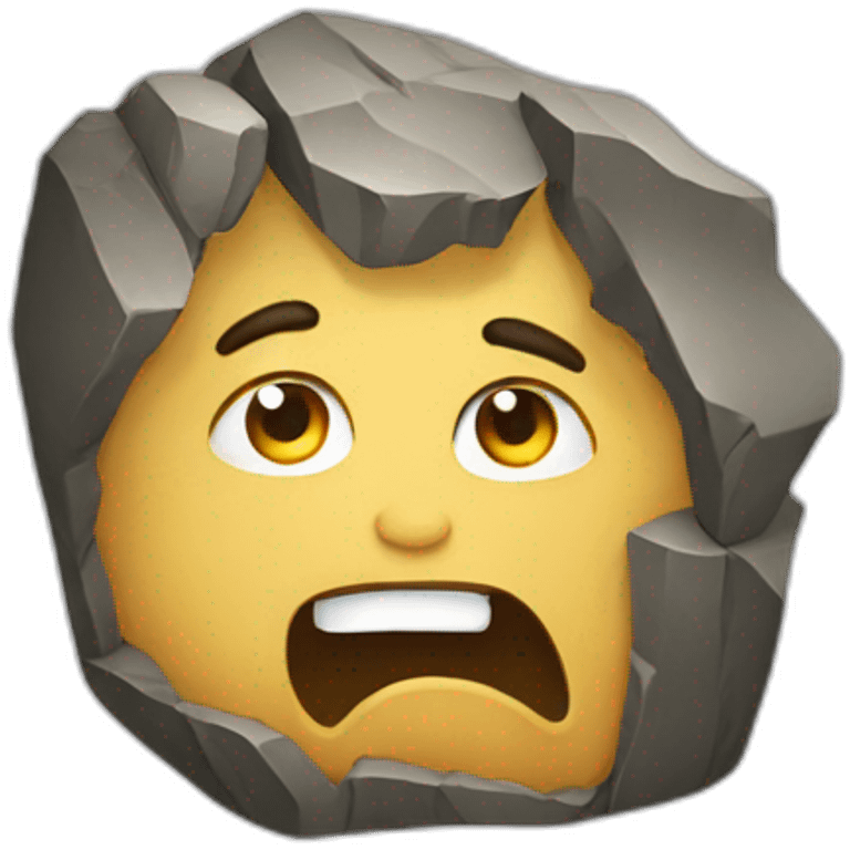 Rock face emoji