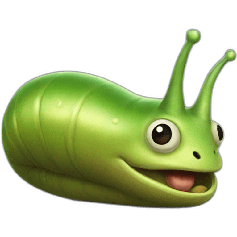 A game loving slug emoji