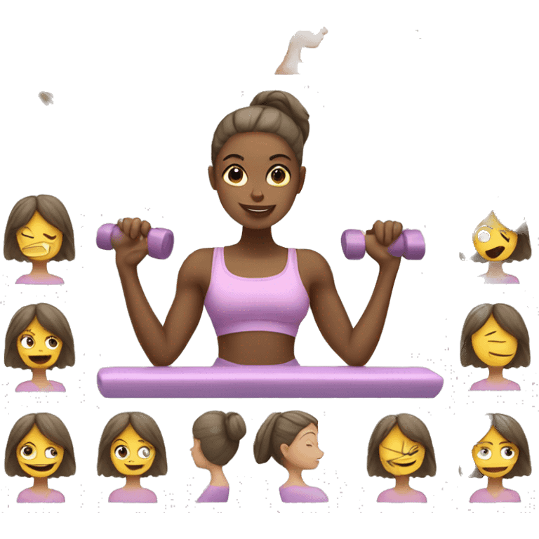 Pilates girl emoji