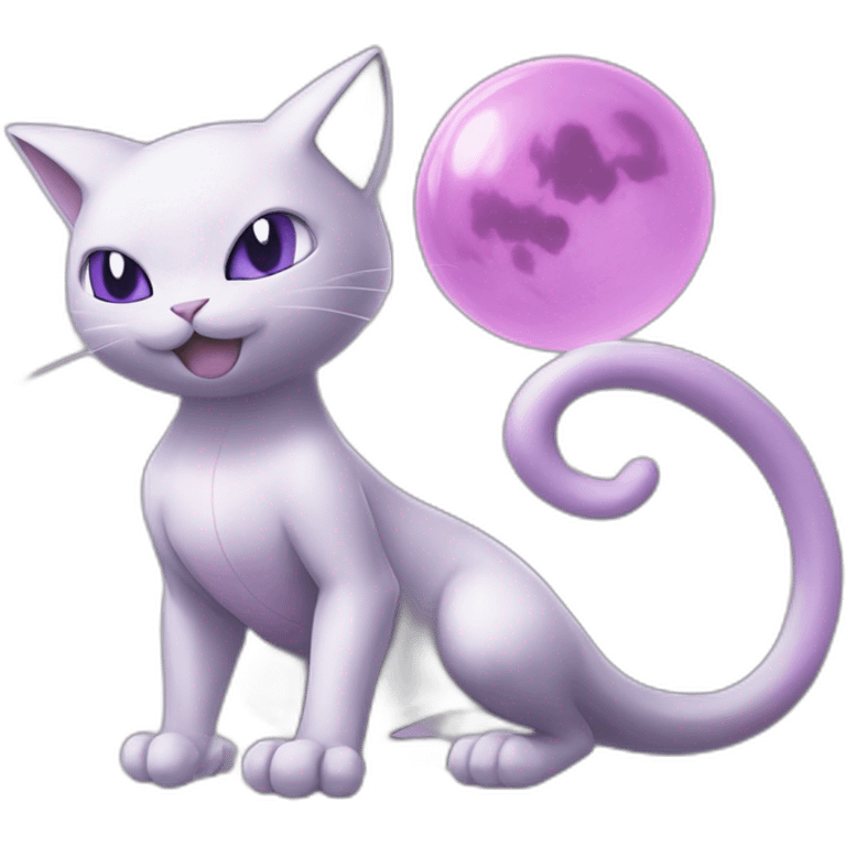 Mewtwo and mew pokemon emoji