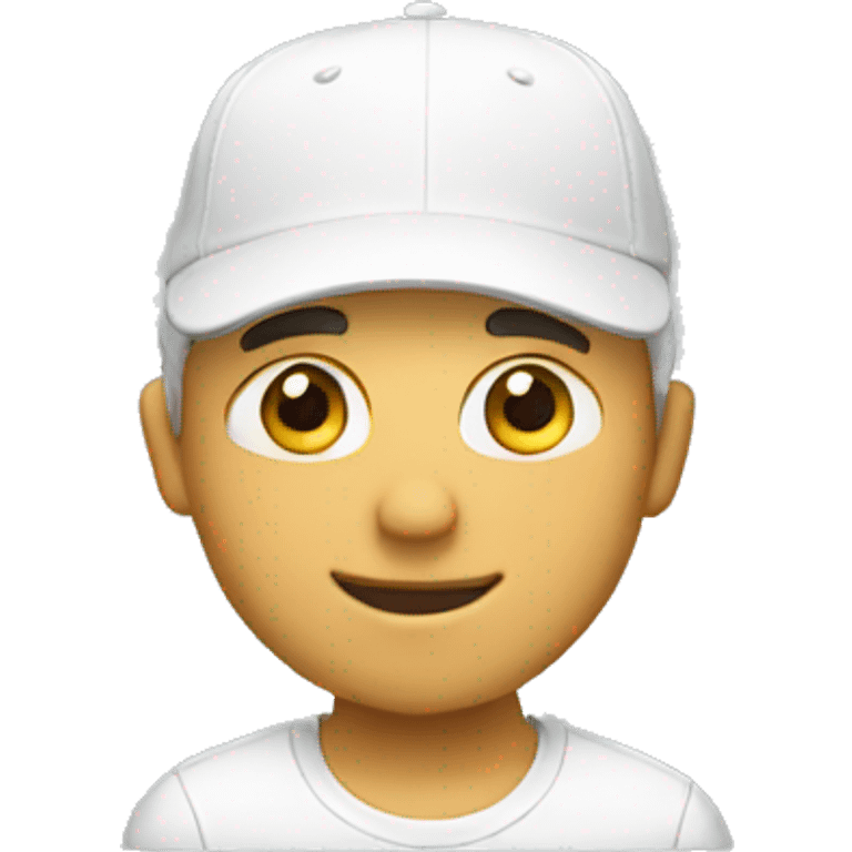 A guy with a white cap emoji