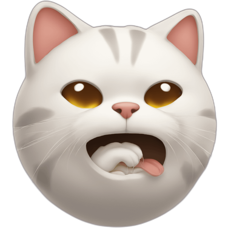 coughing cat emoji