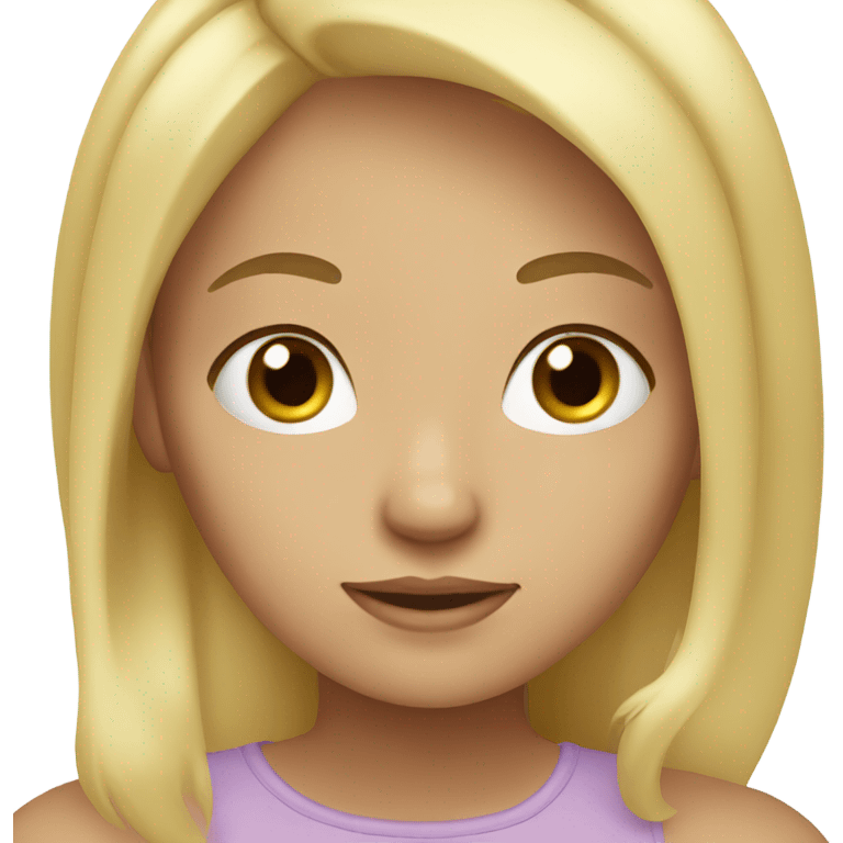 blonde girl emoji