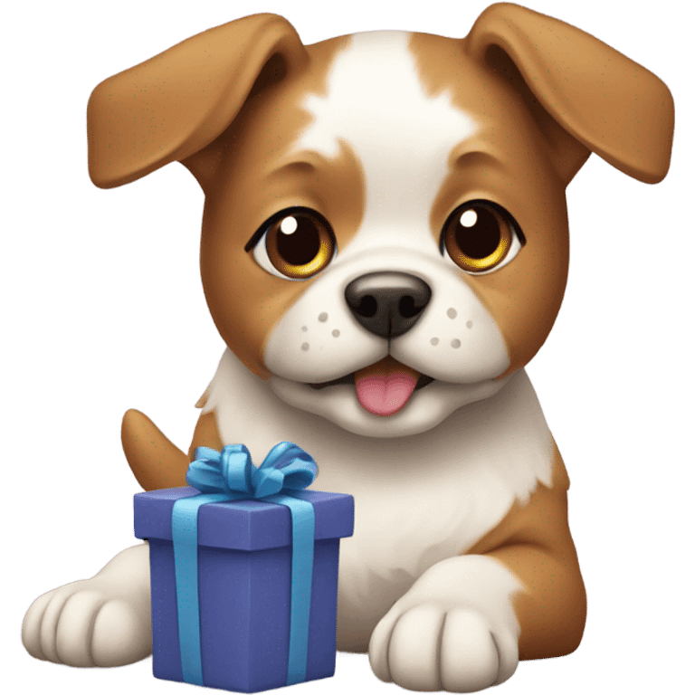 Doggy present emoji