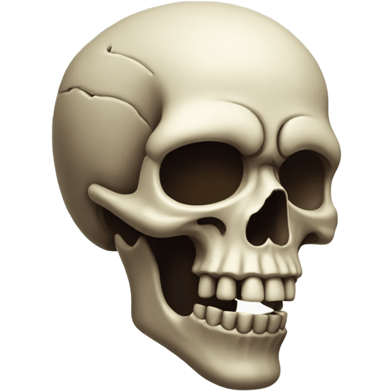 Shocking skull emoji