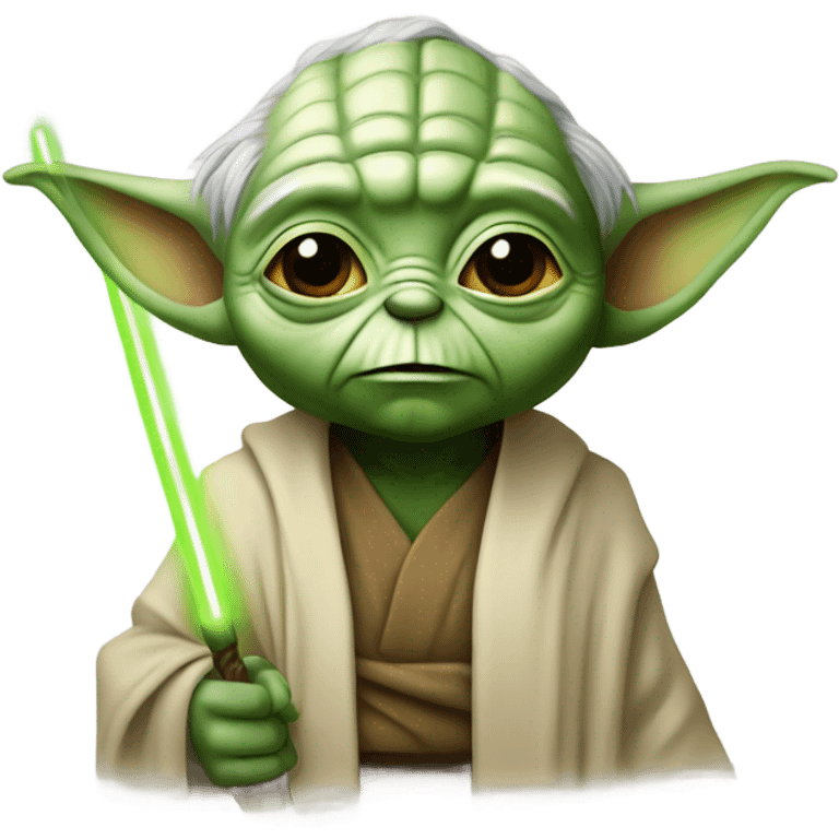 Yoda with fade emoji