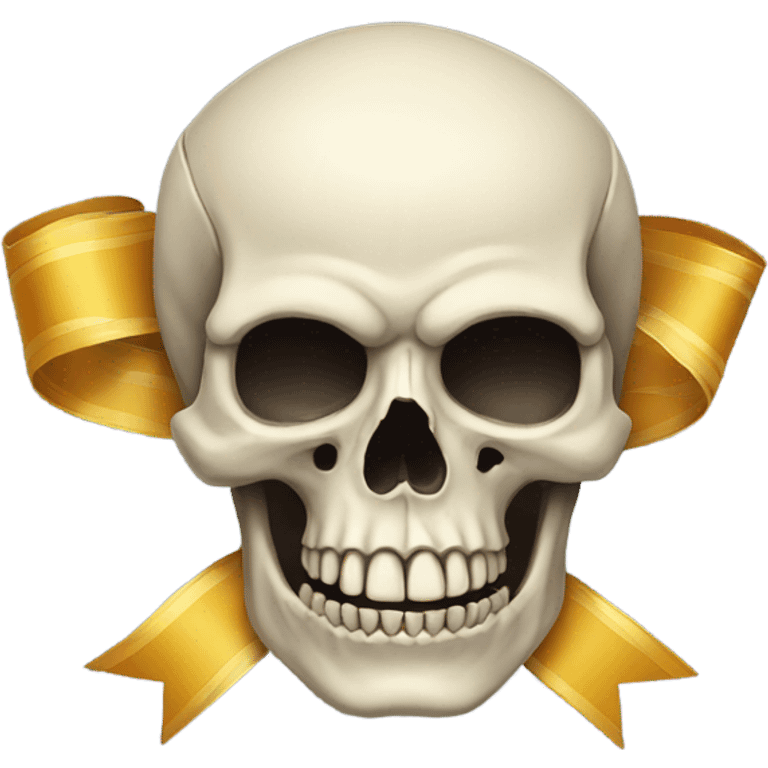 skull with ribbon emoji