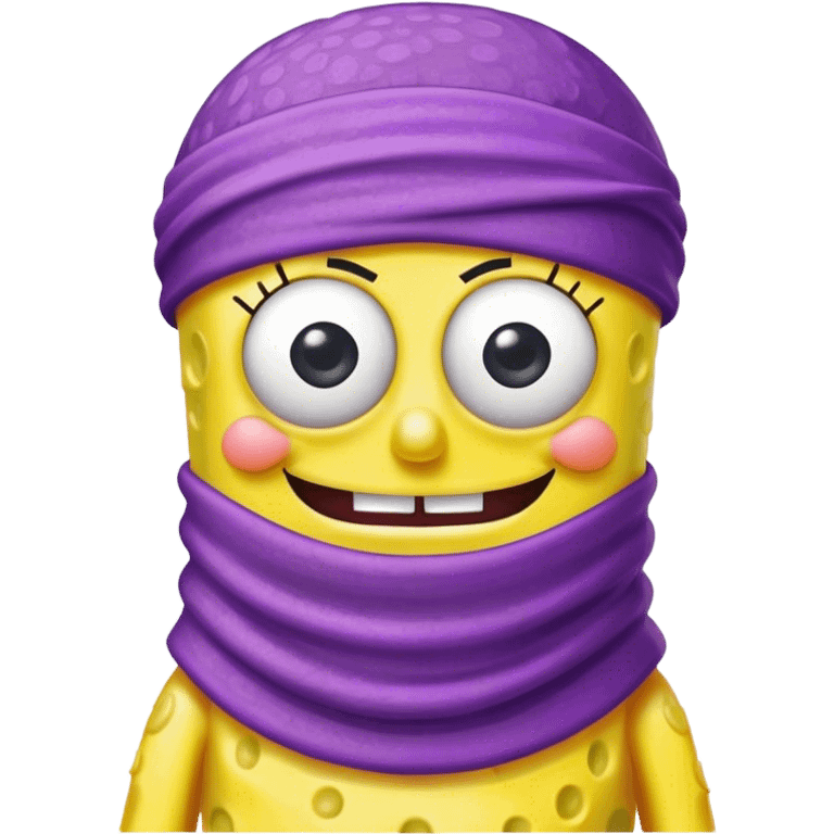 spongebob with purple durag emoji