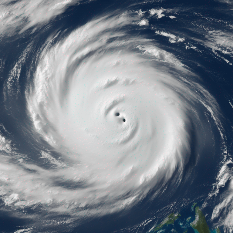 Hurricane seen from space emoji