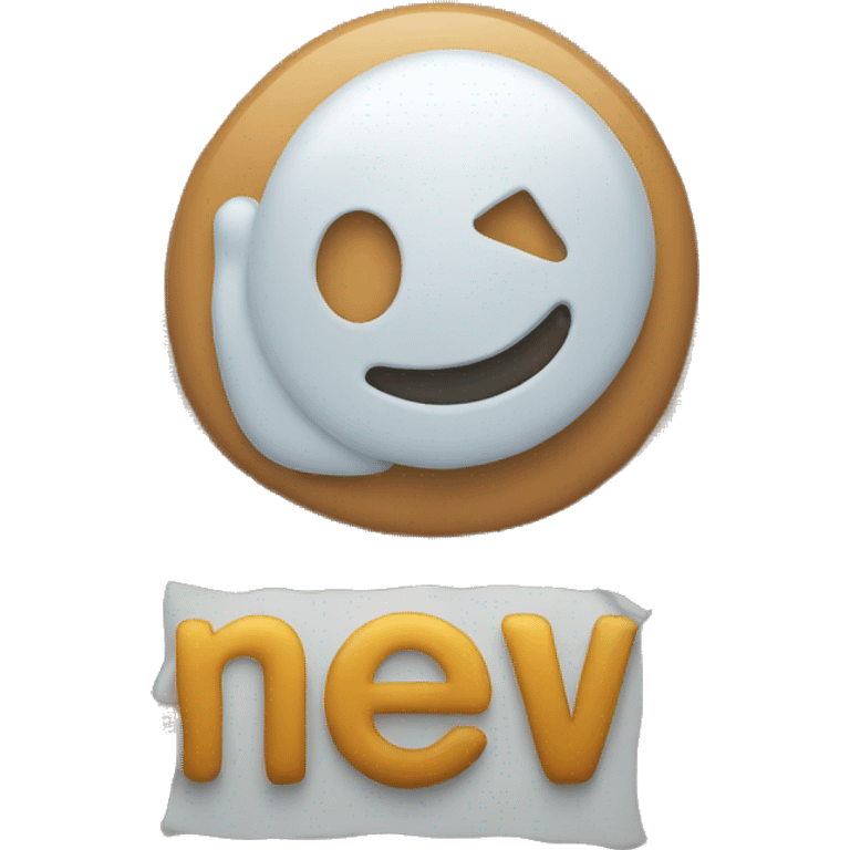 Sign with "New" on it emoji