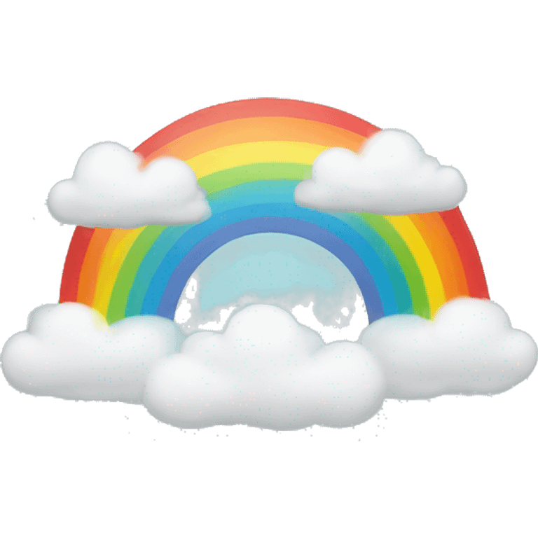 Cloud and rainbow  emoji